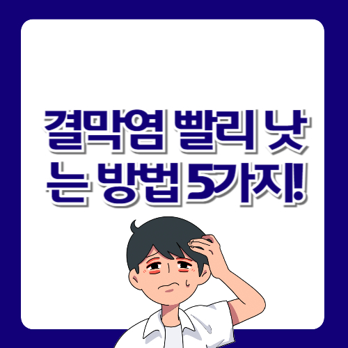 결막염 빨리 낫는 방법 5가지!